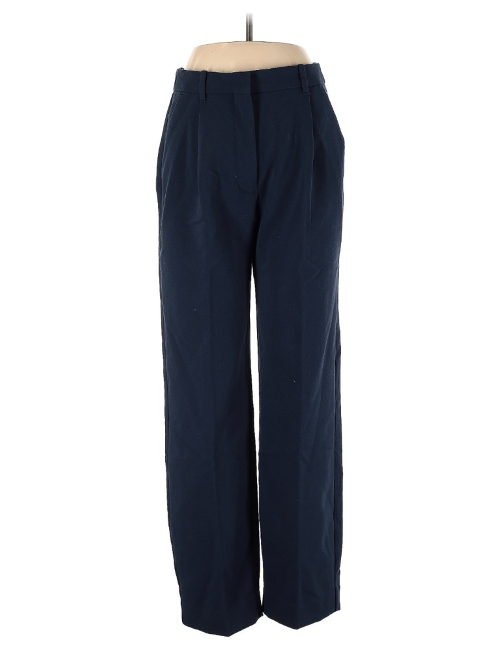 Abercrombie & Fitch Deep Navy Wide-Leg Trousers